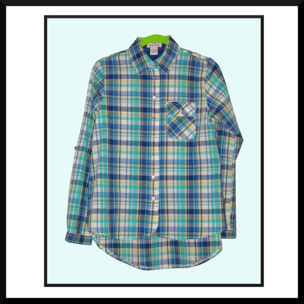 Love Notes Women's Long Sleeve Plaid Shirt